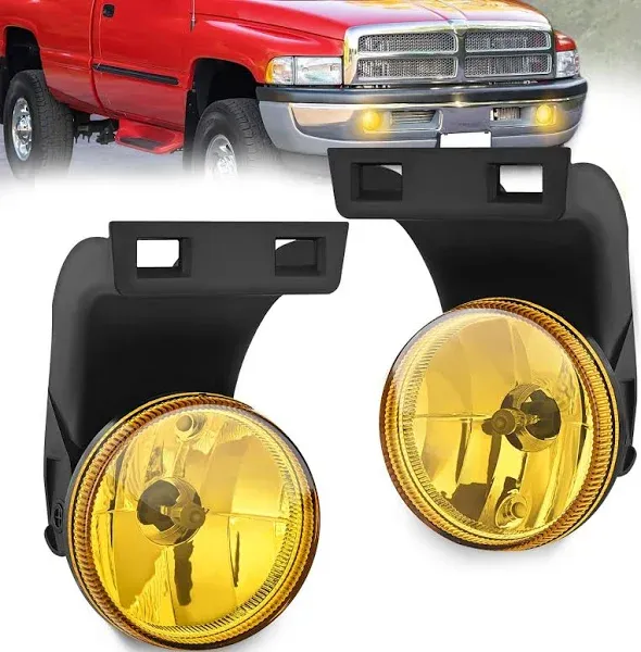 1994-2001 Dodge Ram 1500 1994-2002 Dodge Ram 2500 3500 Fog Lights Assembly