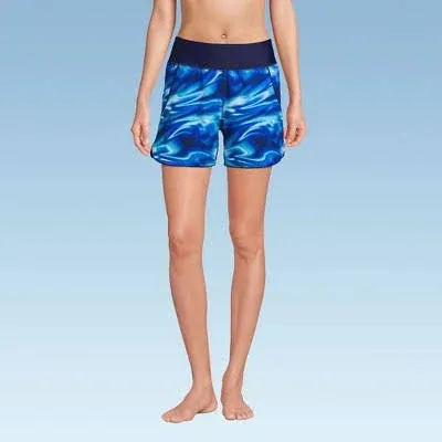 Lands' End Women's 5" Quick Dry Swim Shorts with Panty