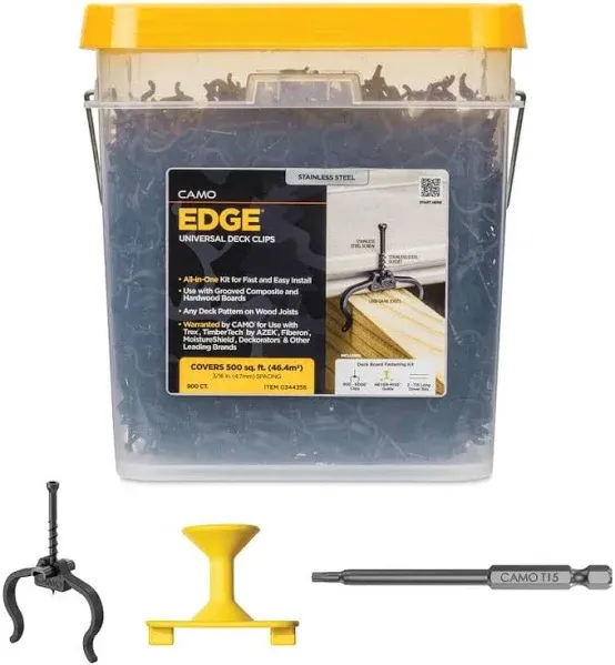 CAMO Edge Clip Hidden Deck Fasteners (900 Ct)