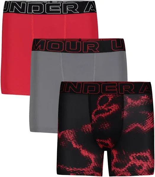 Under Armour Boys' Performance Tech Boxer Briefs (3-Pack)