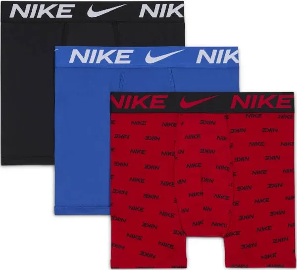 Boys Nike 3 Pack Essential Boxer Briefs