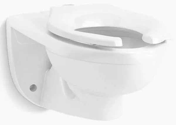 KOHLER Kingston Ultra Wall-Mount Top Spud Flushometer Bowl