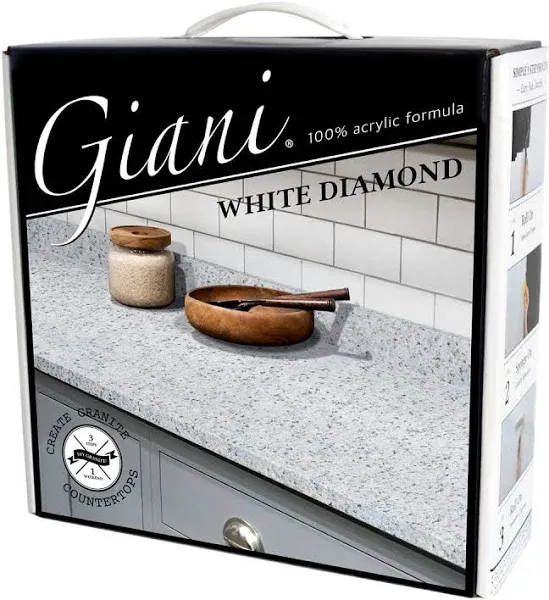 Giani Granite Countertop Paint Kit 2.0-100% Acrylic (White Diamond)