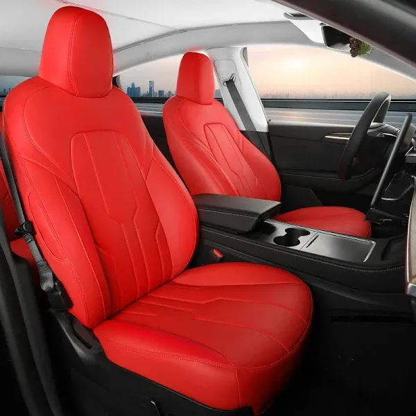 Tesla Model Y Full Coverage Nappa Leather Seat Covers