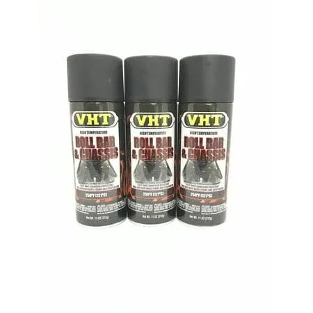 Dupli Color Dupli-Color High Temperature Roll Bar/Chassis Paint; Satin Black; 11 oz. Aerosol (Sp671)