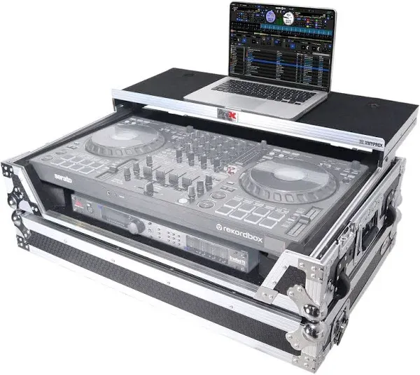 ProX Road Case w/ Wheels, Tray, and Pioneer DDJ-FLX10 XS-DDJFLX10WLT