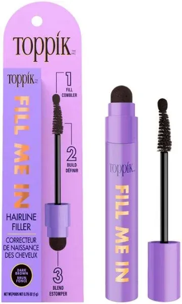 Toppik Fill Me in Hairline Filler, Dark Brown