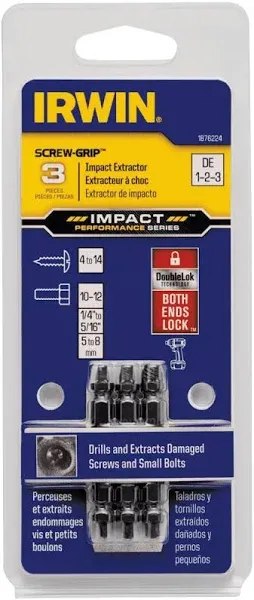 Irwin 3-Piece Impact Screw Extractor Set