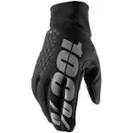 100% Percent Hydromatic Brisker Cold Weather Full Finger Cycling Glove - (Black - S)