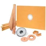 Schluter Kerdi-Shower Kit 38&#034; x60&#034;, PVC Flange