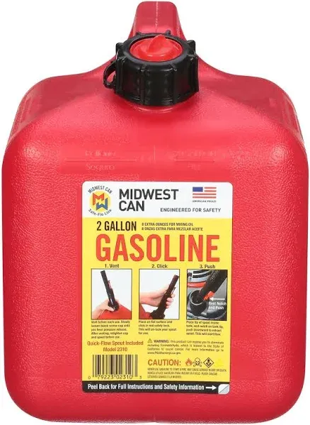 Midwest Can 2 Gallon Gas Can