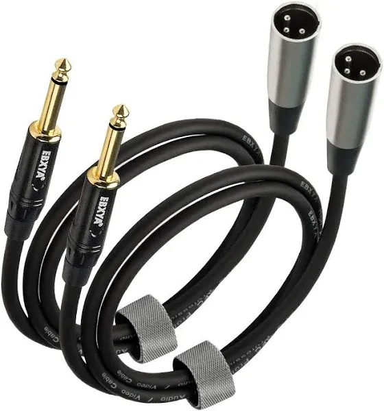 Ebxya 14 Ts Mono Guitar To Xlr Male Unbalanced Cable 3 Ft