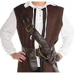 Pirate Bandolier Belt Caribbean Fancy Dress Up Halloween Adult Costume Accessory