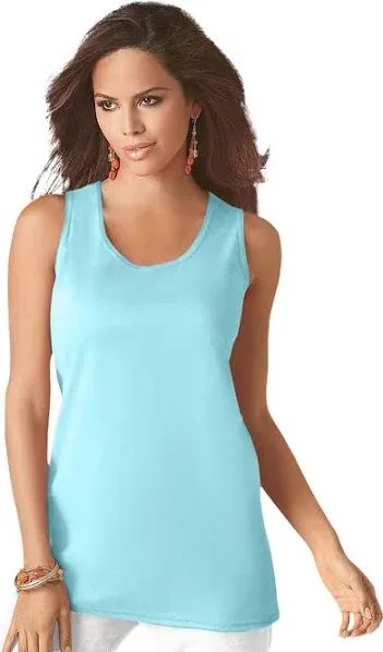 Roaman's Plus Size Women's Scoopneck Tank Top