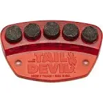 Tail Devil Red Skateboard Spark Plate