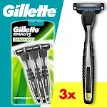 Gillette Mach3 Sensitive Disposable Razors - 3 count