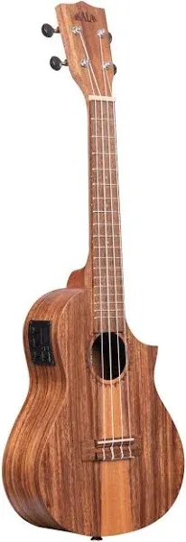 Kala Teak Tri-Top Ukulele with Cutaway & EQ