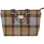 Harris Tweed 'Spey' Large Tote Bag in Macleod Tartan