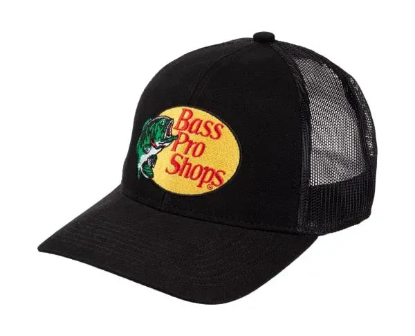 Bass Pro Shops Leaping Bass Logo embroidered ball cap hat gone fishing bass