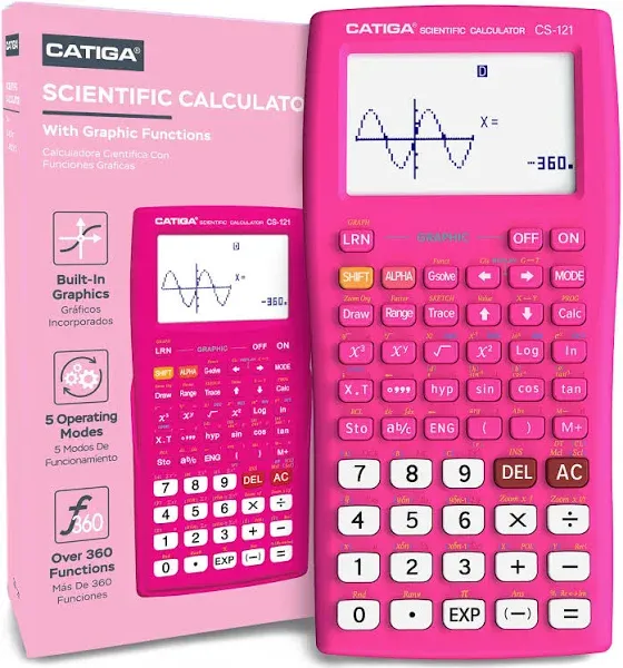 Catiga Scientific Calculator with Graphic Functions - Multiple Modes with Intuitive Interface - Perfect for Students of Beginner and Advanced Courses