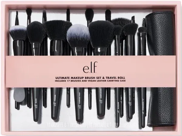 e.l.f. Ultimate Makeup Brush Set & Travel Roll