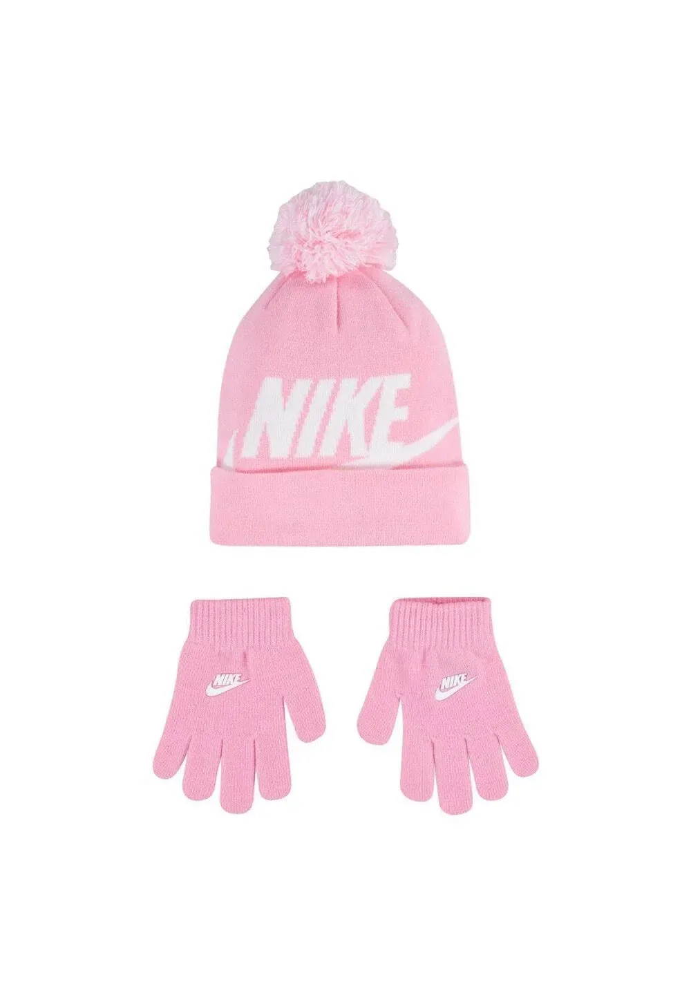 Boys 8-20 Nike Swoosh Beanie & Gloves Set, Grey