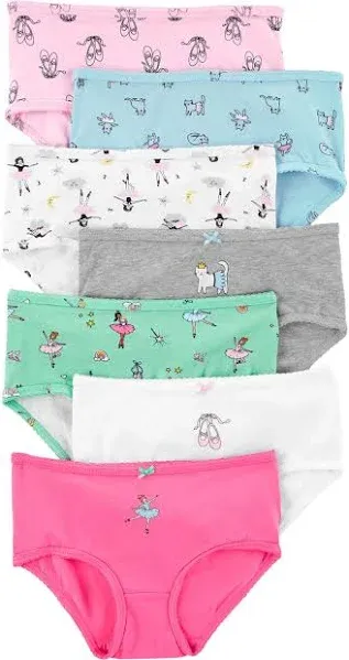 Carter's Girls' Little 7-Pack Underwear