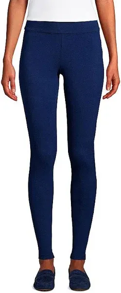 Lands' End Women's Petite Starfish Mid Rise Knit Leggings