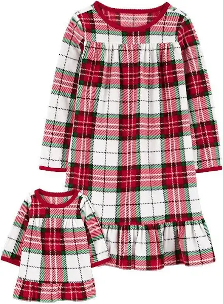 Carter's Girls' 4-14 Jersey Gown and Doll Dress Set