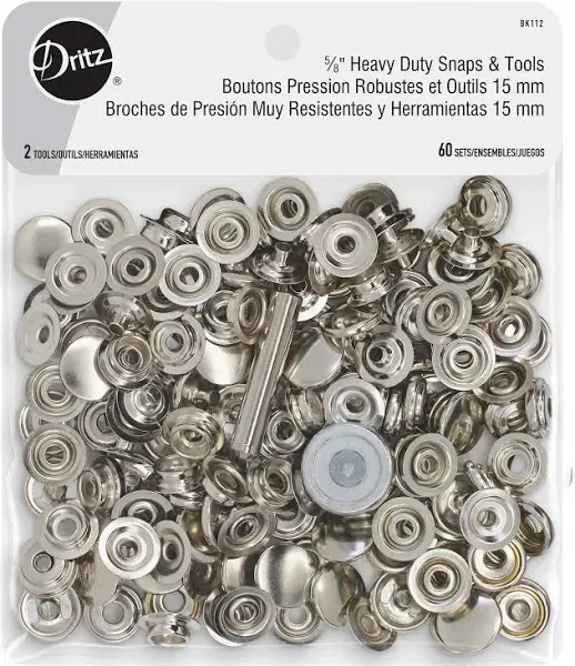 Dritz Heavy Duty Snaps & Tools 60 Sets