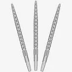 Target Darts Swiss Point Diamond Pro Dart Points, 30mm Silver