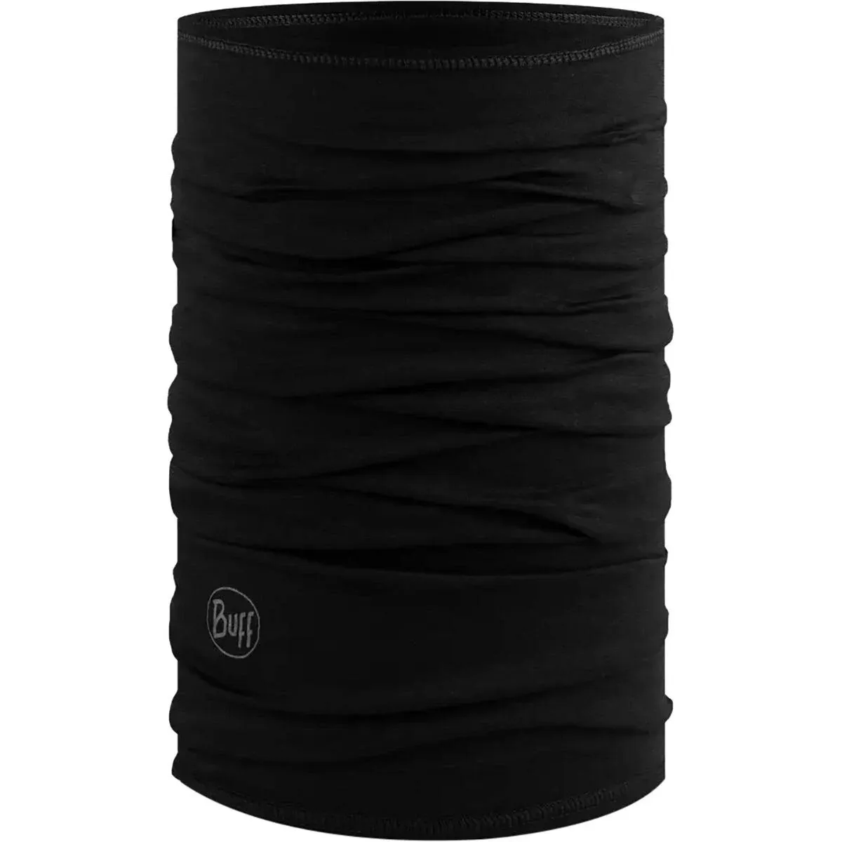 Buff Merino Reflective Solid Black, One Size