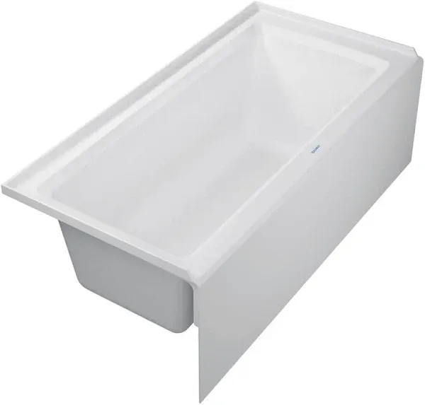 Duravit Architec 60" x 30" Alcove Soaking Bathtub