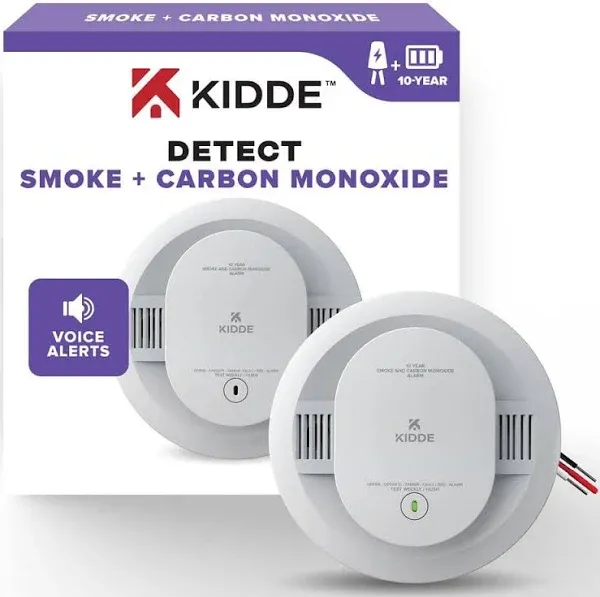 Kidde Detect Series Hardwired Combination Smoke and Carbon Monoxide Alarm