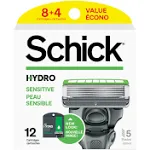 Schick Hydro Sensitive Cartridge Refills 12 ct