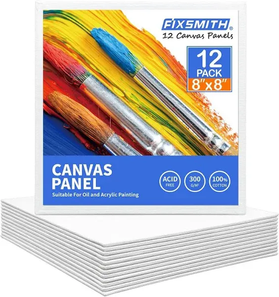 Canvas Boards for Painting 8x10 Inch, Super Value 24 Pack Paint Canvases, Whi...