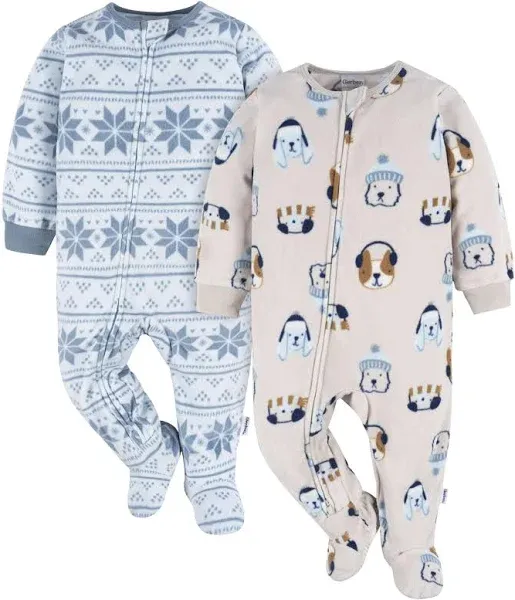 Gerber 2-Pack Baby & Toddler Boys Fleece Pajamas