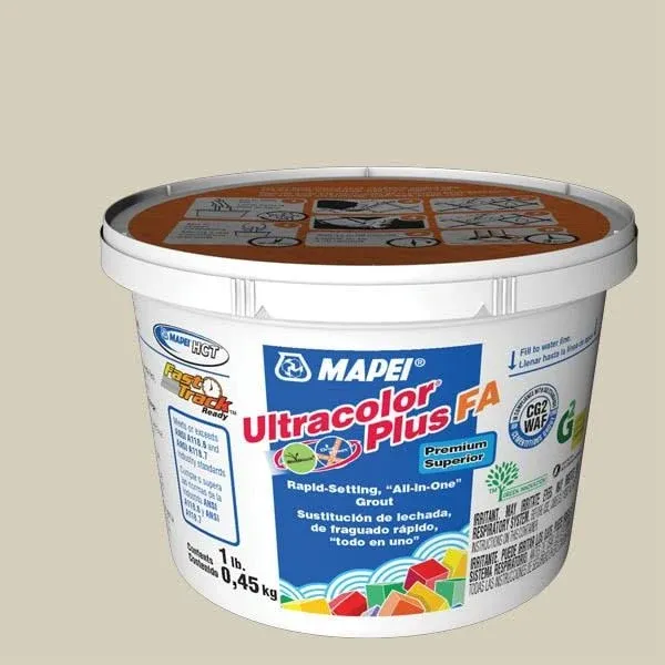 Mapei Ultracolor Plus FA Grout (Egg White)- 10 lbs New In Package-Free Ship!!!