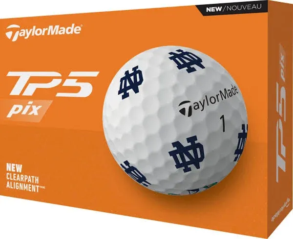 TaylorMade TP5 Pix NCAA Golf Balls