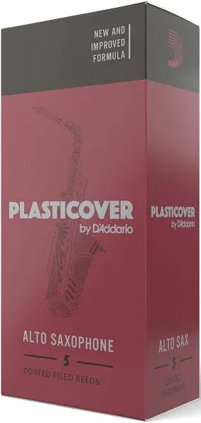 Plasticover Alto Saxophone 3 Reeds, 5-Pack