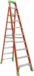 Louisville Ladder FXS1510 10 ft. Fiberglass Cross-Step Ladder Type iA 300 lbs Load Capacity