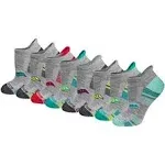 Saucony Women's RunDry Performance Heel Tab Athletic Socks, Available in S-L (8, 16, 24 Pairs)