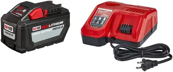 Milwaukee 48-59-1200 M18 REDLITHIUM High Output HD12.0 Battery Pack w/ Charger