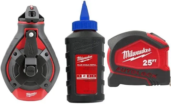 Milwaukee 100 ft. Bold Line Chalk Reel 48-22-3982