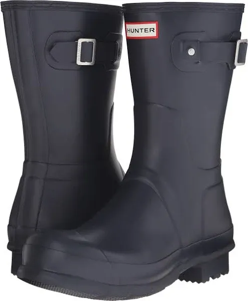 Shop Hunter Original Short Waterproof Rain Boot In Black