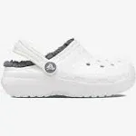 Crocs Kids Classic Lined Clog - White