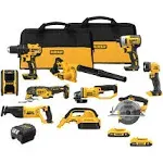 DEWALT 20V MAX 10-Tool Cordless Power Tool Combo Kit