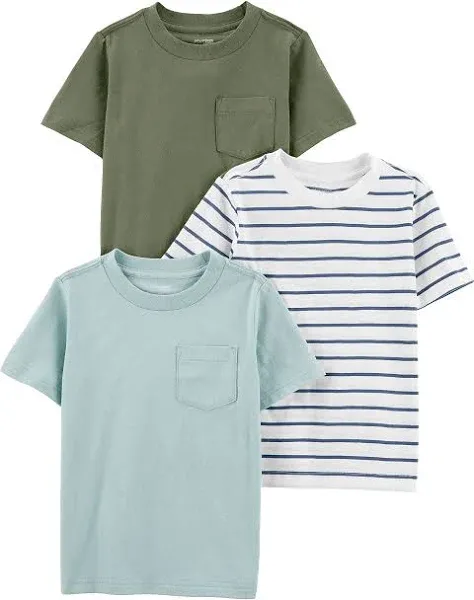 Simple Joys Carter's Baby Boys' 3-Pack Short-Sleeve Tee Shirts