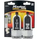 Master Lock 2-Pack 2.058-in Steel Keyed Padlock