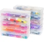 USA Plastic Pencil Case Box Craft Hobby Art School Supply Storage Organizer Cont